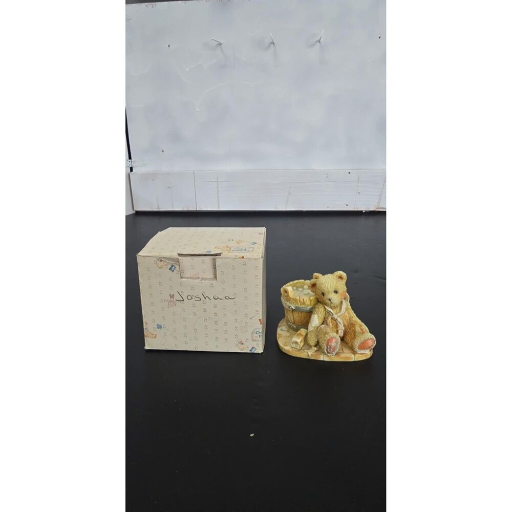 Cherished Teddies 950556 Joshua " Love Repairs All" Bear with wash tub